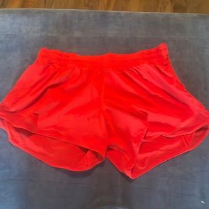 Lululemon red hottie, hot shorts